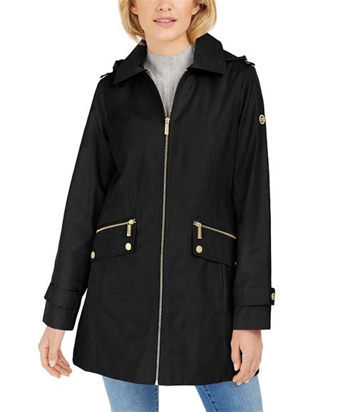 women's michael kors trench coat|Michael Kors husk waterproof coat.